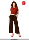 Brown Colour Latest Fancy Stylish Party Wear Premium Quality Paper Pant Collection 1006